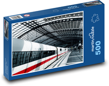 Stanice - železnice, vlak Puzzle 500 dílků - 46 x 30 cm