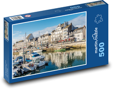 Moře - Francie, lodě  Puzzle 500 dílků - 46 x 30 cm