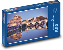 Řím - Itálie, řeka   Puzzle 500 dílků - 46 x 30 cm