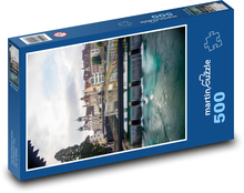 Wasserfall - Panorama, Stadt Puzzle 500 Teile - 46 x 30 cm