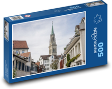 Szwajcaria - Europa, zabytkowe centrum Puzzle 500 elementów - 46x30 cm