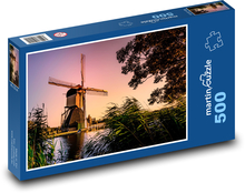 Mlýn - Nizozemí, Holandsko  Puzzle 500 - 46x30 cm
