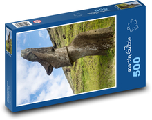 Veľkonočný ostrov - socha, príroda Puzzle 500 dielikov - 46 x 30 cm 