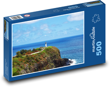 Küste - Leuchtturm, Felsen Puzzle 500 Teile - 46 x 30 cm