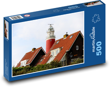 Lighthouse - Houses, The Netherlands Puzzle of 500 pieces - 46 x 30 cm 