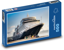 Łódź - królowa Elżbieta, port Puzzle 500 elementów - 46x30 cm