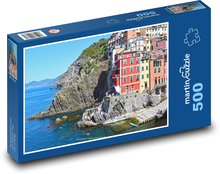 Cinque Terre - pobřeží, Itálie Puzzle 500 dílků - 46 x 30 cm