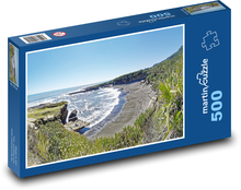 Nový Zéland - Tasmánske jazero, príroda Puzzle 500 dielikov - 46 x 30 cm 