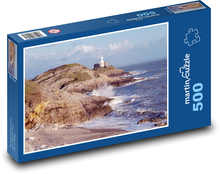 Maják - more, pobrežie Puzzle 500 dielikov - 46 x 30 cm 