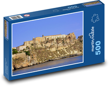 Hrad - skaly, more Puzzle 500 dielikov - 46 x 30 cm 