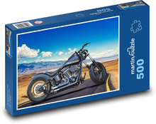 Harley Davidson - motorka, chopper Puzzle 500 dílků - 46 x 30 cm