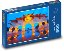 Taipei - Taiwan, night city Puzzle of 500 pieces - 46 x 30 cm 