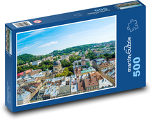 Ukrajina - Evropa, město Puzzle 500 dílků - 46 x 30 cm