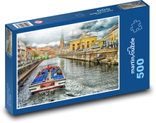 Kopenhagen-Dänemark-Kanal Puzzle 500 Teile - 46 x 30 cm
