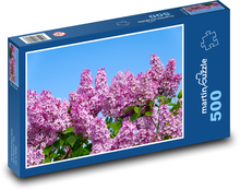 Růžový šeřík - keř, květy Puzzle 500 dílků - 46 x 30 cm