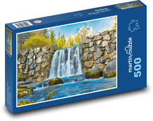 Wasserfall - Natur, Wasser Puzzle 500 Teile - 46 x 30 cm
