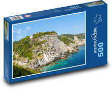 Griechenland - Skopelos, Felsen Puzzle 500 Teile - 46 x 30 cm