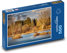 Jezero - voda, ostrovy Puzzle 500 dílků - 46 x 30 cm