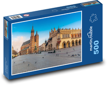 Krakov - Poľsko, mesto Puzzle 500 dielikov - 46 x 30 cm 