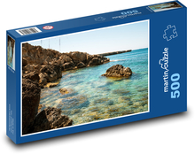 Moře - pobřeží, Kypr Puzzle 500 dílků - 46 x 30 cm