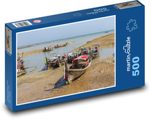 Thajsko - přístav, lodě  Puzzle 500 dílků - 46 x 30 cm