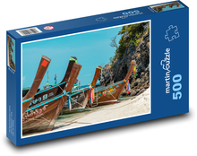 Łodzie - Tajlandia, miejsce cumowania Puzzle 500 elementów - 46x30 cm