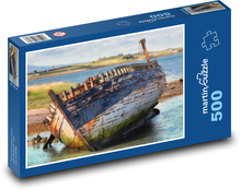 Vrak - záliv, pobrežie Puzzle 500 dielikov - 46 x 30 cm