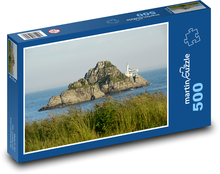 Oryukdo ostrov - maják, oceán Puzzle 500 - 46x30 cm