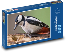 Strakapoud - bird, animal Puzzle of 500 pieces - 46 x 30 cm 