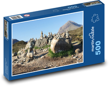 Schottland - Isle of Skye, Steine Puzzle 500 Teile - 46 x 30 cm
