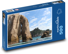 Nový Zéland - more, skaly Puzzle 500 dielikov - 46 x 30 cm 