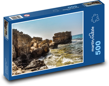 Felsige Küste - Meer, Wellen Puzzle 500 Teile - 46 x 30 cm