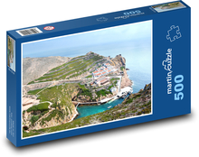 Ostrov Berlengas - Porugalsko, moře Puzzle 500 dílků - 46 x 30 cm
