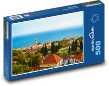 Domy - ocean, morze Puzzle 500 elementów - 46x30 cm