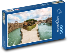 River - island, city Puzzle of 500 pieces - 46 x 30 cm 