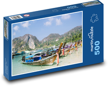 Phi Phi Islands - Thajsko, lode Puzzle 500 dielikov - 46 x 30 cm 