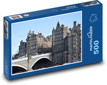 Edinburgh - historické centrum, most Puzzle 500 dielikov - 46 x 30 cm 