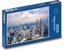 Mesto - panoráma, budovy Puzzle 500 dielikov - 46 x 30 cm 