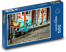 Bicykel - Belgicko, ulice Puzzle 500 dielikov - 46 x 30 cm 