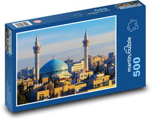 Mešita -  Mešita kráľa Abdulláha, Ammán Puzzle 500 dielikov - 46 x 30 cm 
