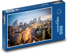 Stadt - Straßen, Häuser Puzzle 500 Teile - 46 x 30 cm
