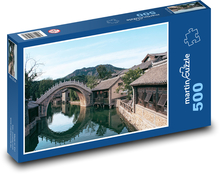 Mesto - most, rieka Puzzle 500 dielikov - 46 x 30 cm 