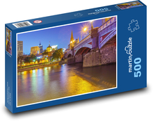 Melbourne - nočné mesto, Austrália Puzzle 500 dielikov - 46 x 30 cm 