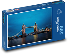 Tower Bridge - Anglie, most Puzzle 500 dílků - 46 x 30 cm