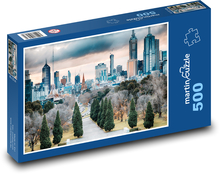 Melbourne - mrakodrapy, Austrálie Puzzle 500 dílků - 46 x 30 cm