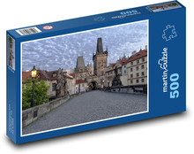 Praha - Karlov most, Česká republika Puzzle 500 dielikov - 46 x 30 cm 