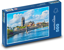 Magdeburg - Sachsen-Anhalt, Deutschland Puzzle 500 Teile - 46 x 30 cm