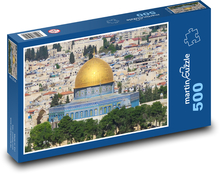 Al-Aqsa Mosque - Jerusalem, City Puzzle of 500 pieces - 46 x 30 cm 