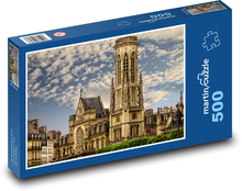 Paříž - kostel, Francie Puzzle 500 dílků - 46 x 30 cm