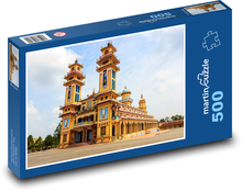 Tempel - Vietnam, Stadt Puzzle 500 Teile - 46 x 30 cm